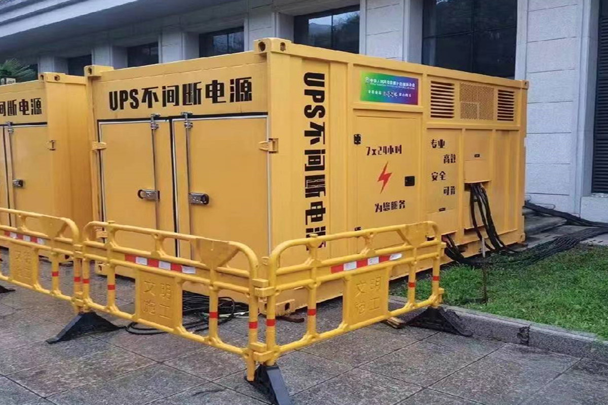 白茅湖农场发电机租赁施工现场